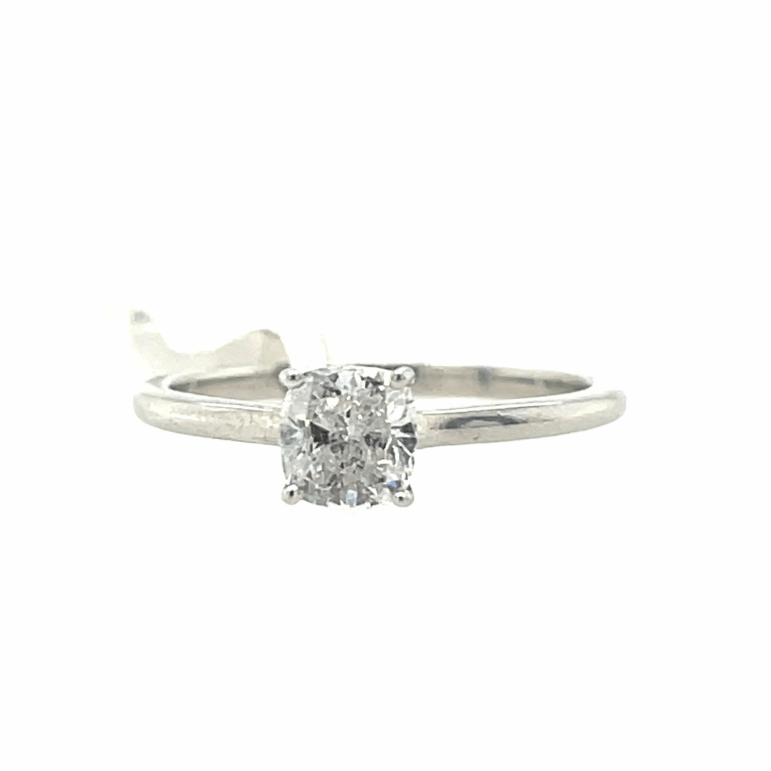 0.81ct Round Diamond • 14K White Gold • Size 7.25