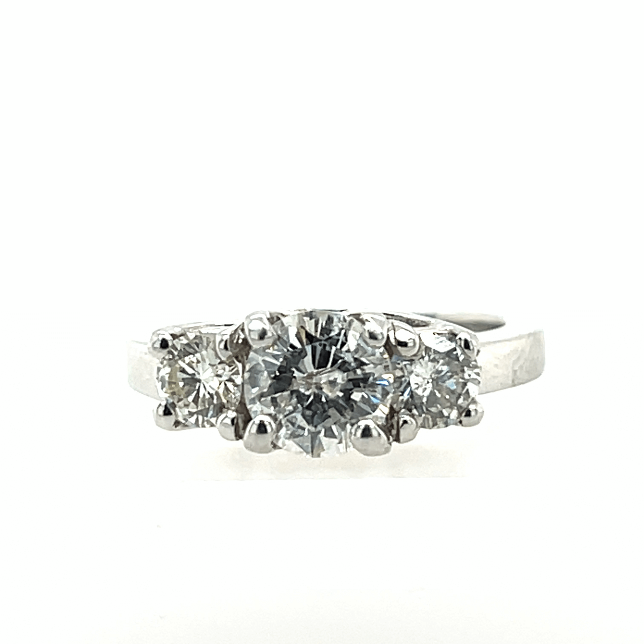 1.00 ct Three-Stone Engagement Ring - Image 3