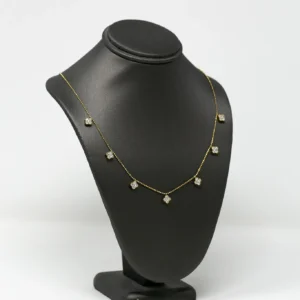 Clover Diamond 7 Station Adjustable in White Gold