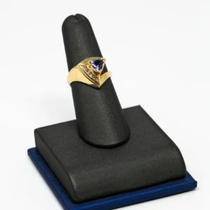 Tanzanite 0.50 Ct 0.15 Diamnd 14 K Y