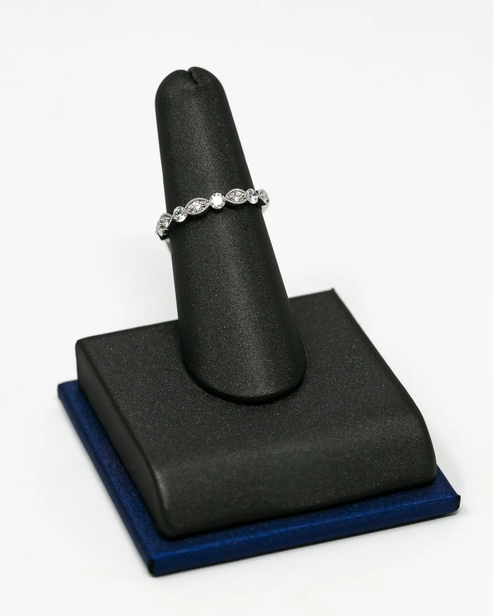 Round and Marquise Diamond Band