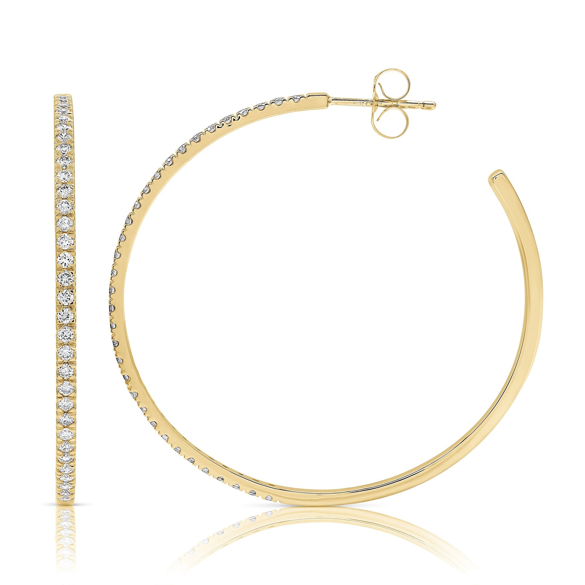 Delicate Gleam Hoop Earrings (0.86 CTW)
