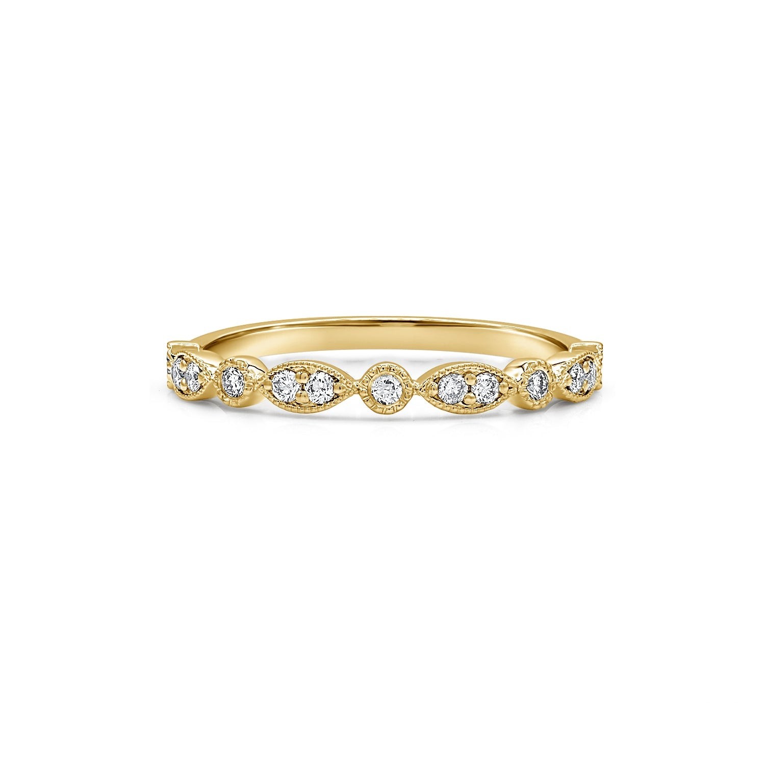 Multi-shape Ring in Yellow Gold