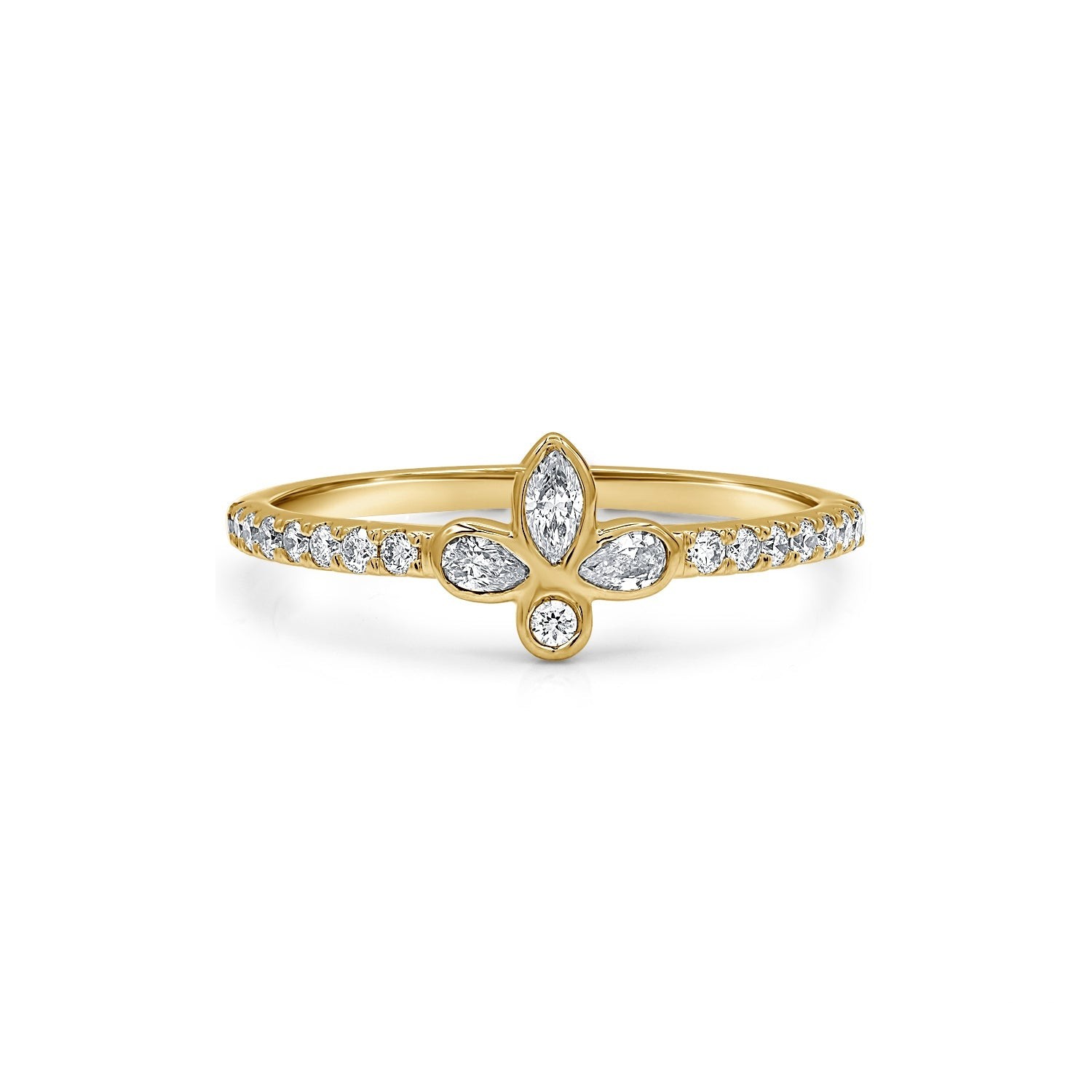 Dainty Floral Fashion Ring (0.28 CTW)