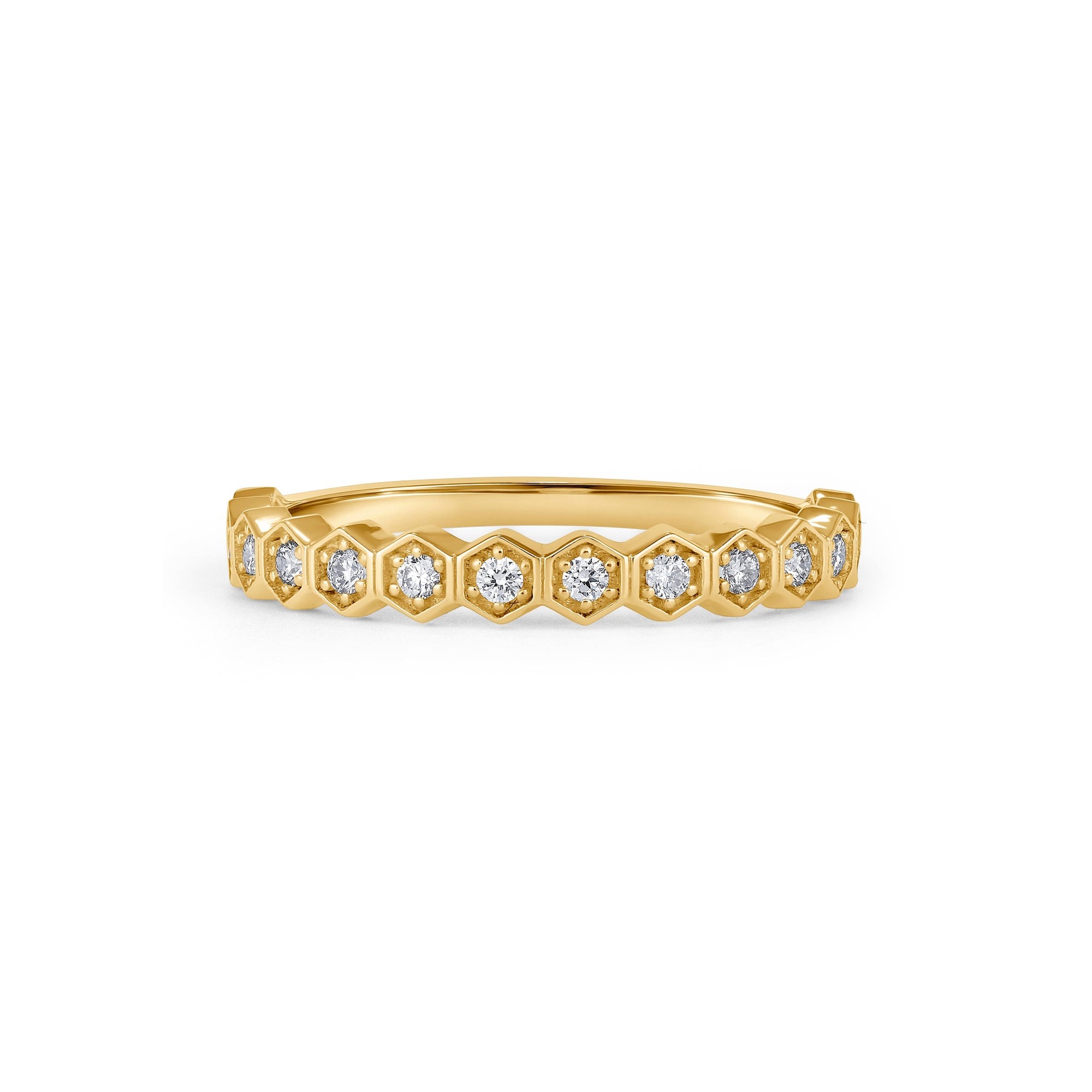 Elegant Geometric Diamond Fashion Ring (0.16 CTW)