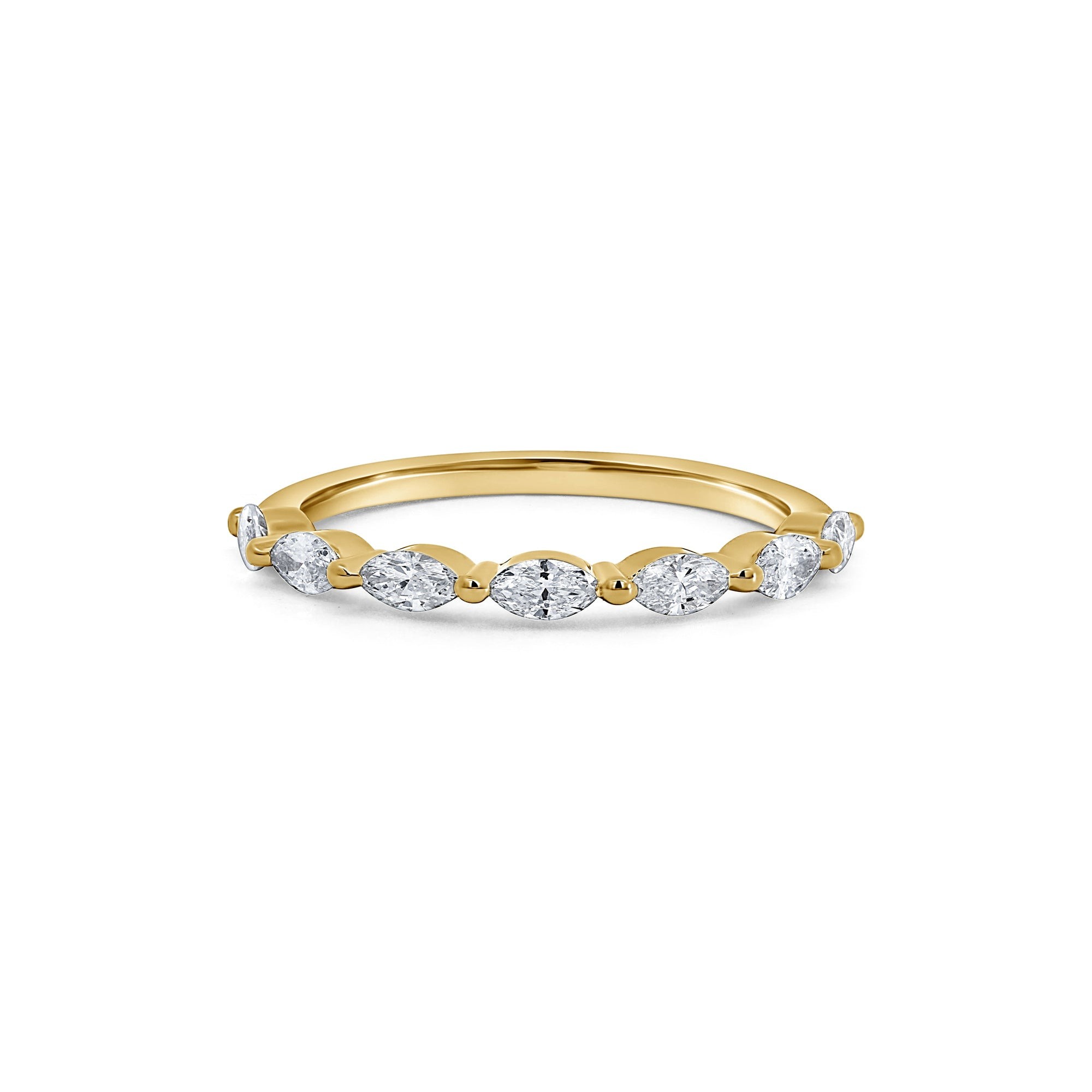 Marquise Diamond Half-Eternity Ring