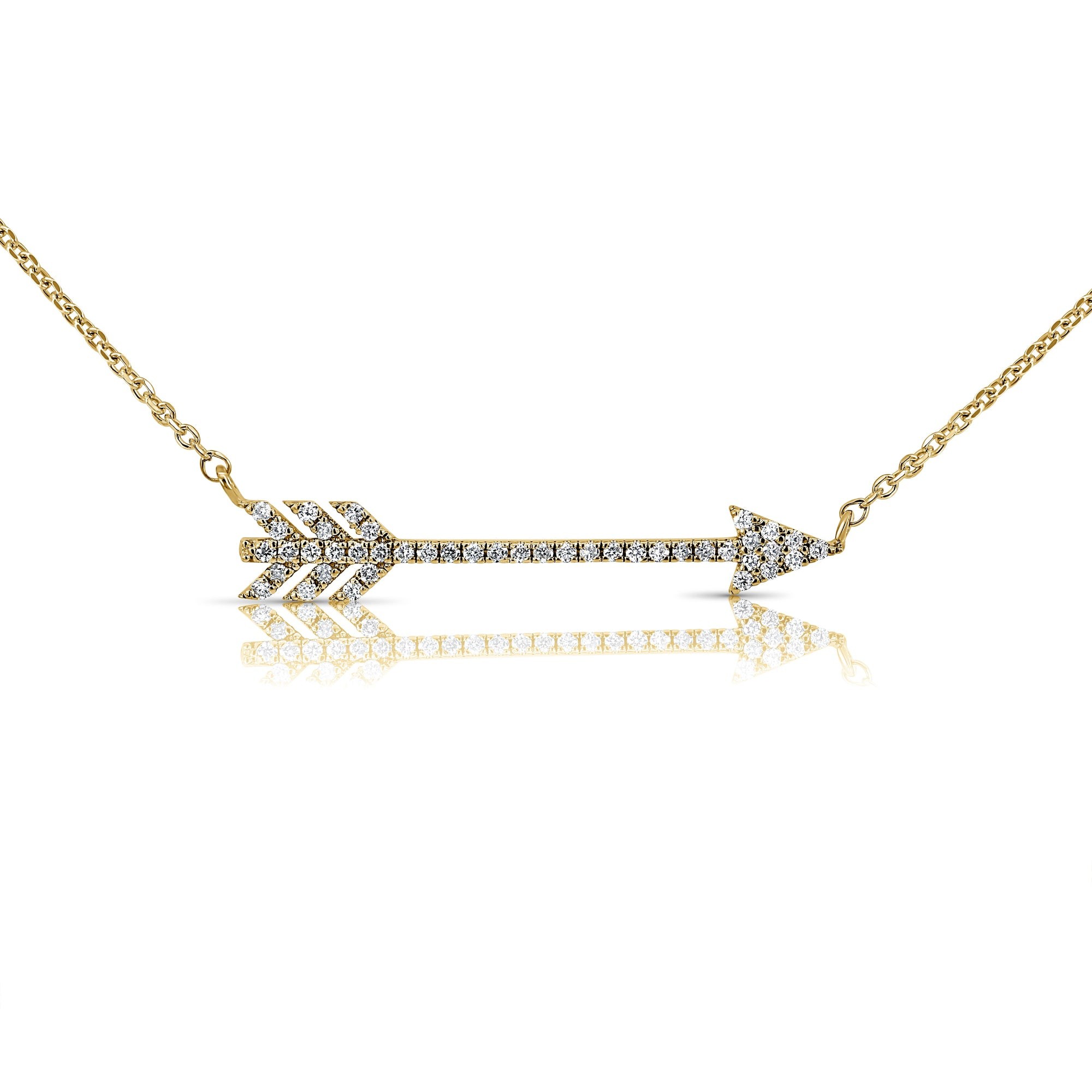 Lab-Grown Diamond Arrow Pendant (0.15 CTW)