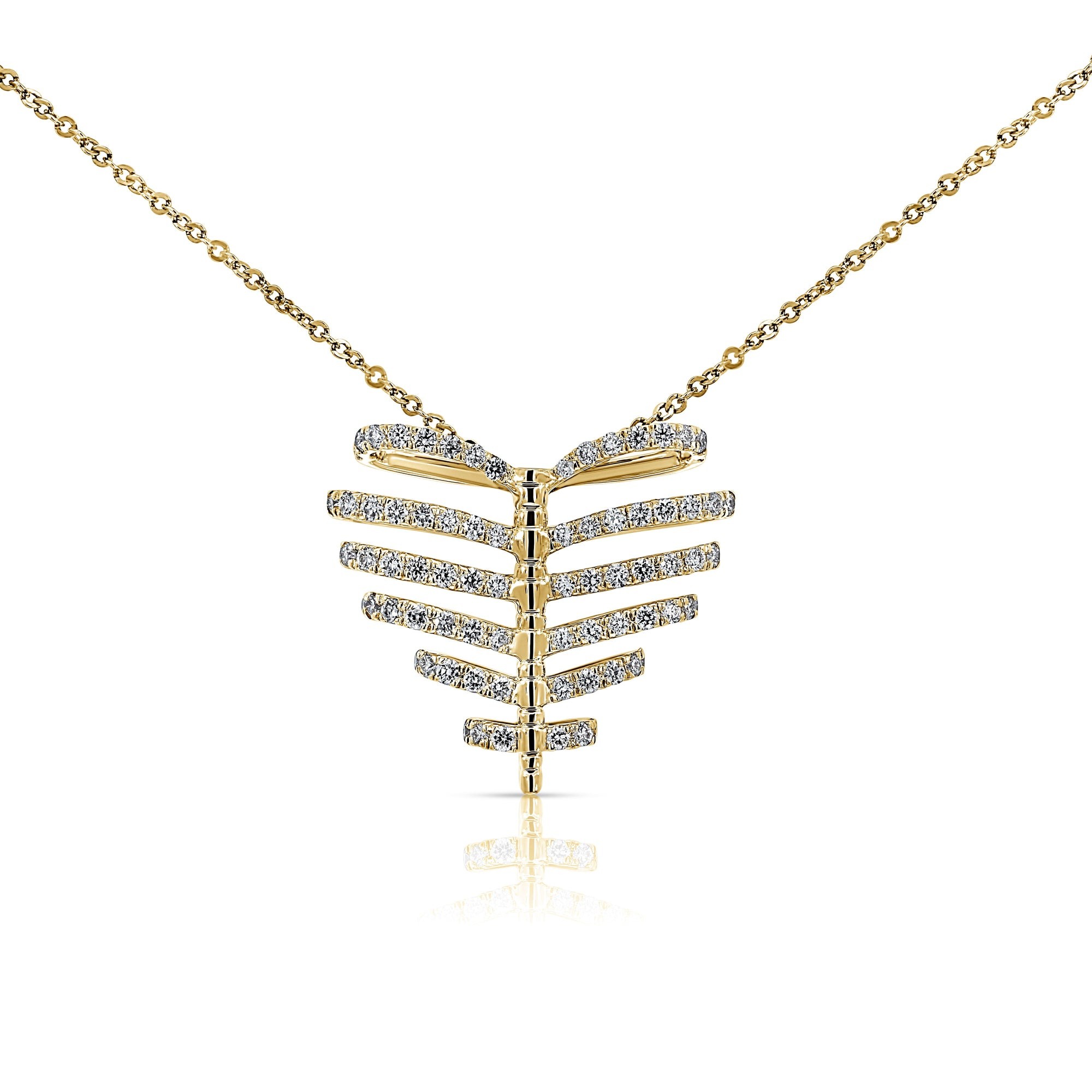 Skeleton Heart Diamond Pendant 0.35 CTW
