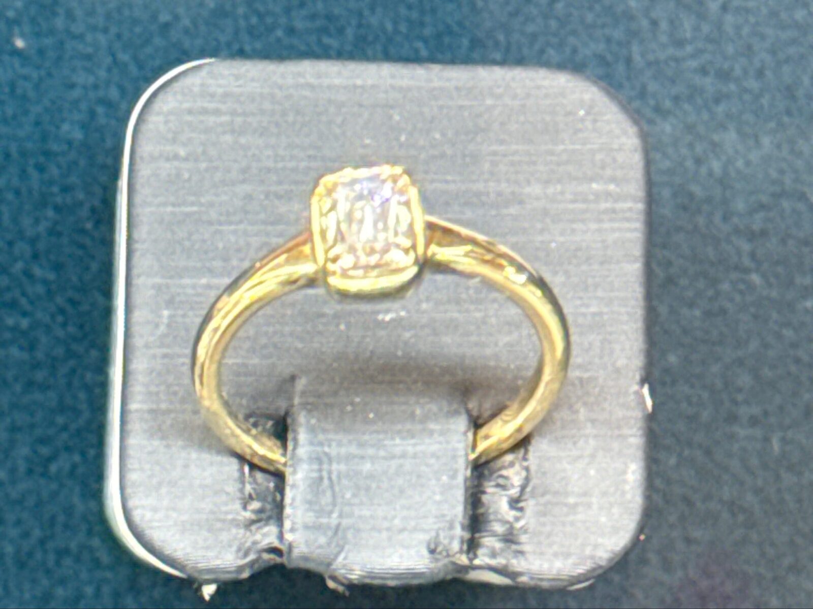 Radian Cut Lab Diamond in Yellow Gold