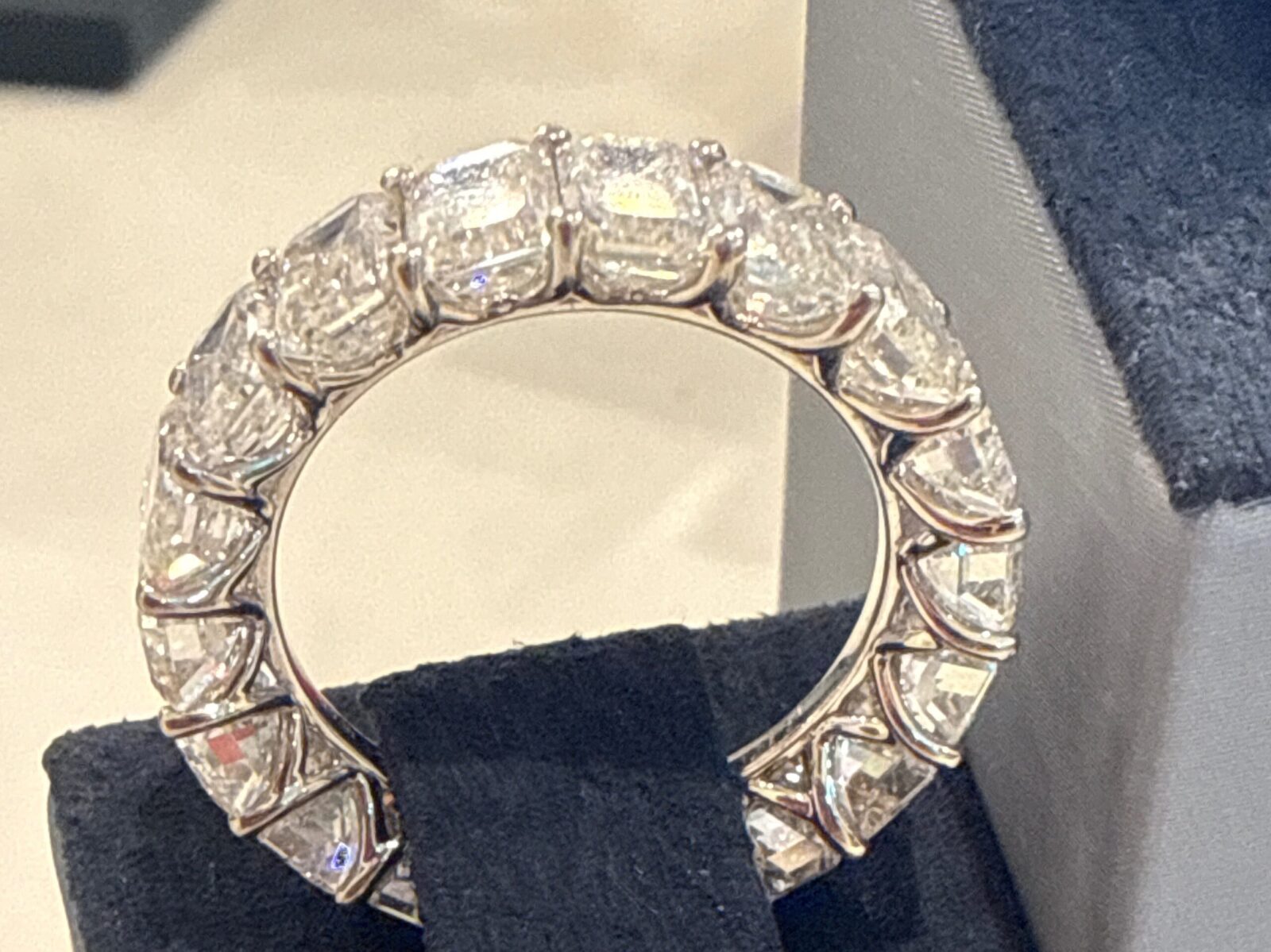Lab Diamond Eternity Emerald Cut in White Gold