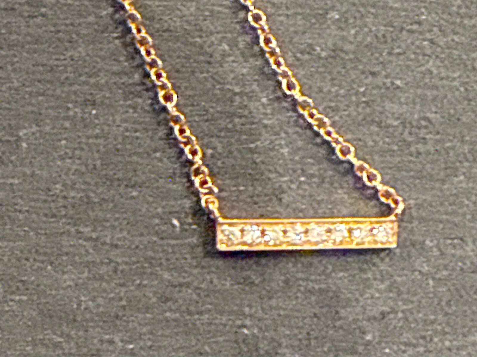 Diamond Bar in Rose Gold