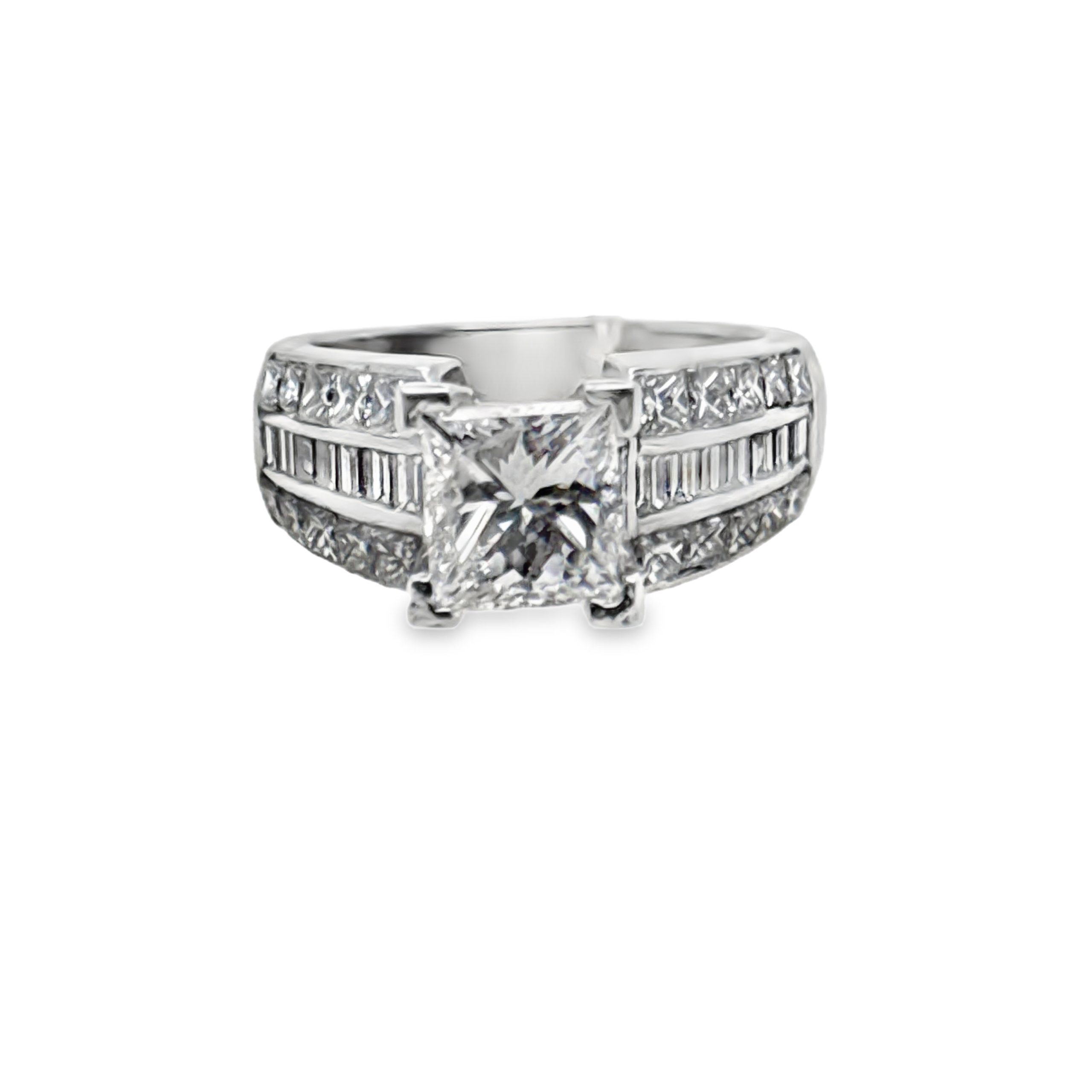 1.81 CT Princess-Cut Diamond Ring in Platinum