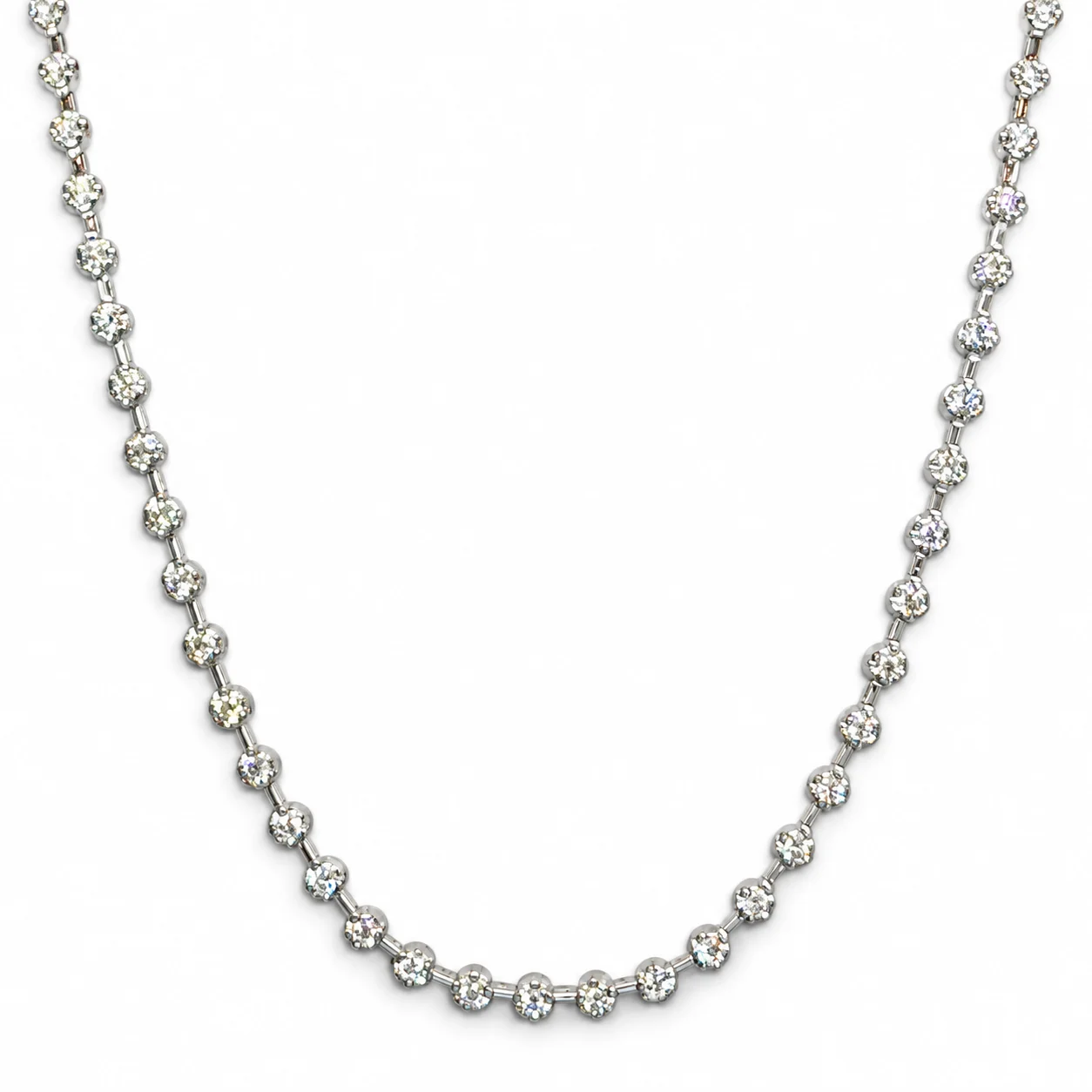 Semi Tennis Diamond in White Gold