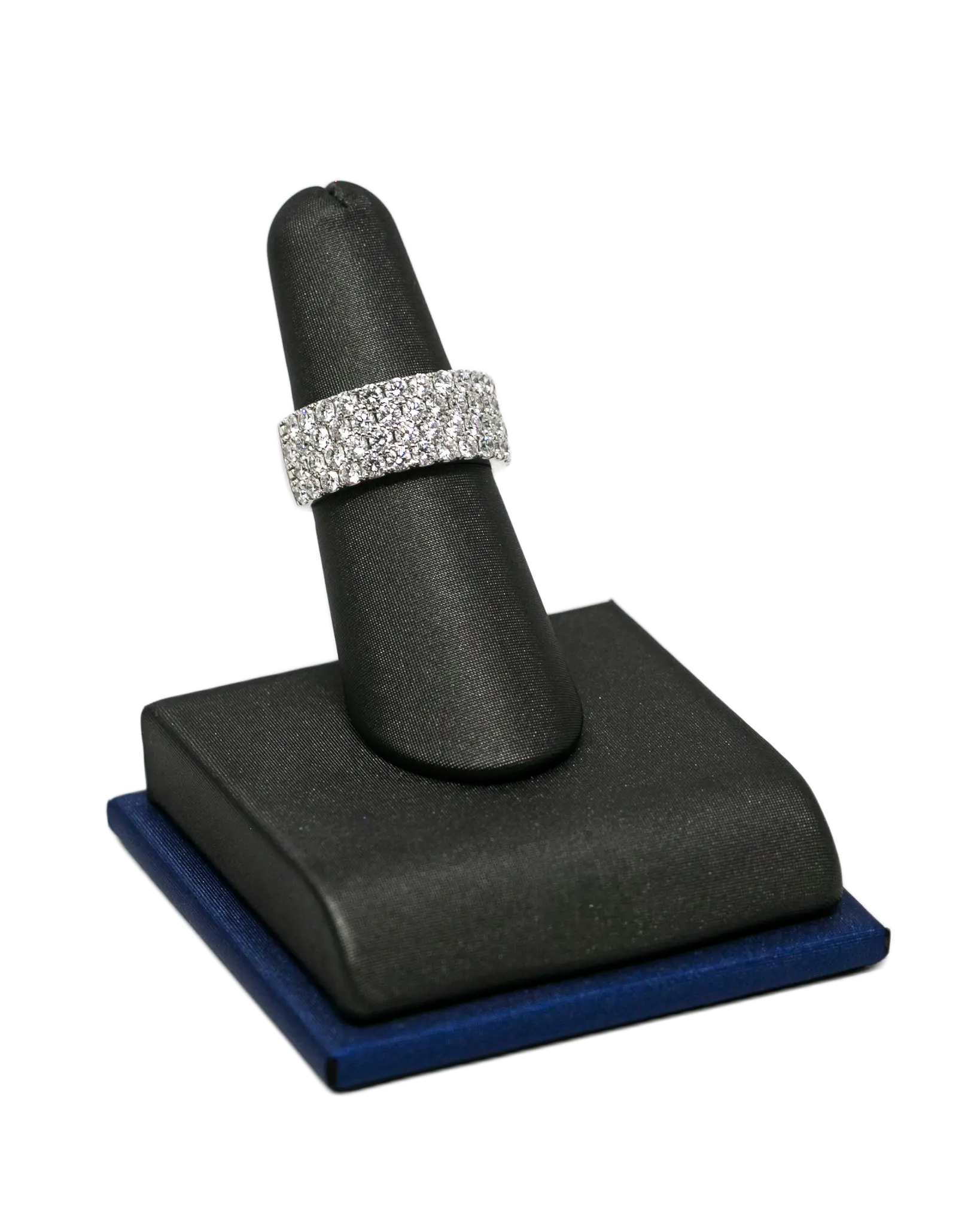 Natural Large Diamond Wedding Band