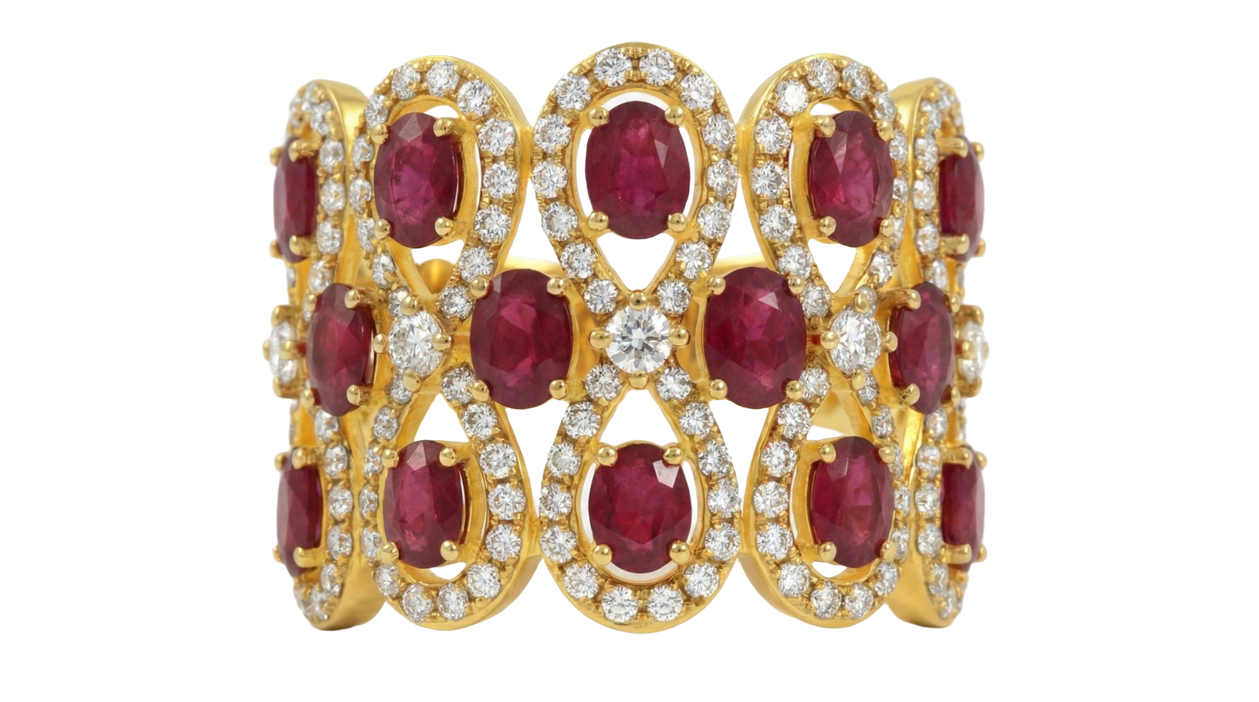 Ruby & Diamond Ring in Yellow Gold