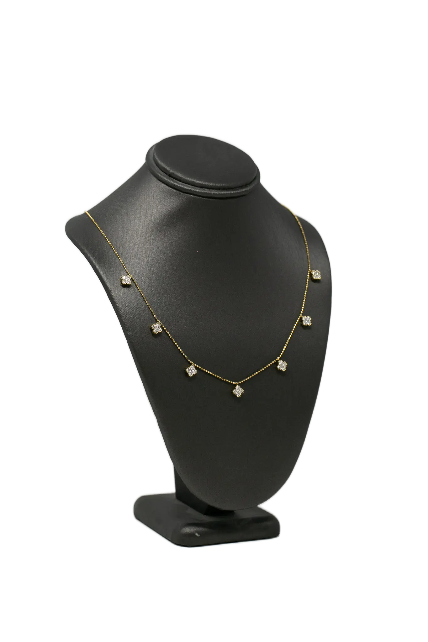 Clover Diamond 7 Station Adjustable in White Gold