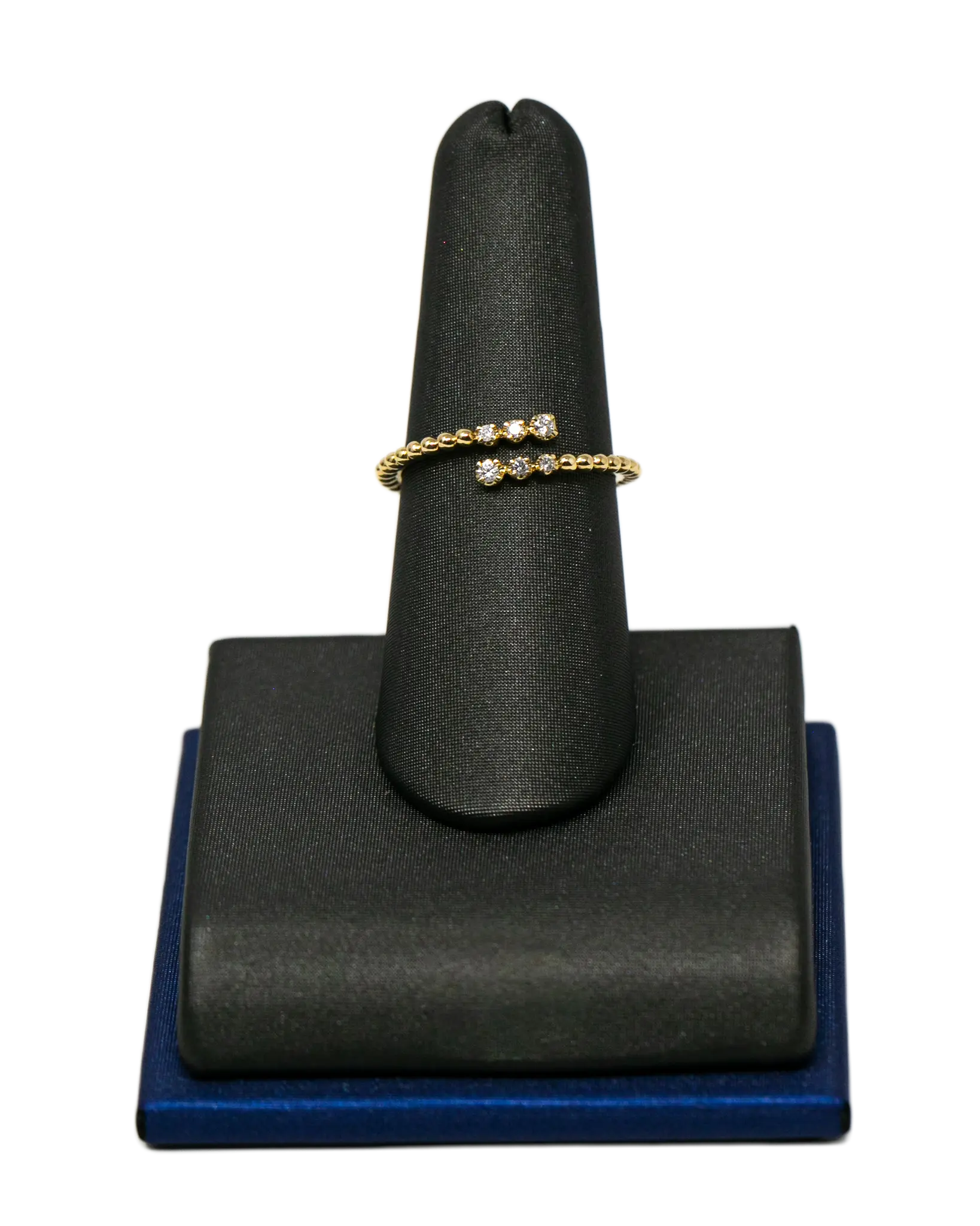 Diamond Open Cuff in Yellow Gold