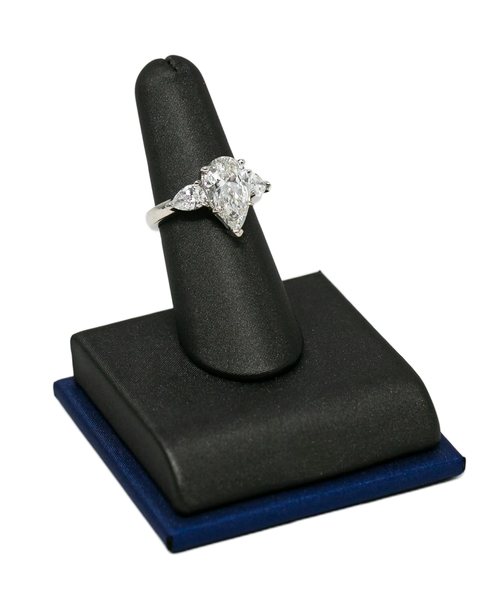 Pear & Trillion Lab Diamond In White Gold